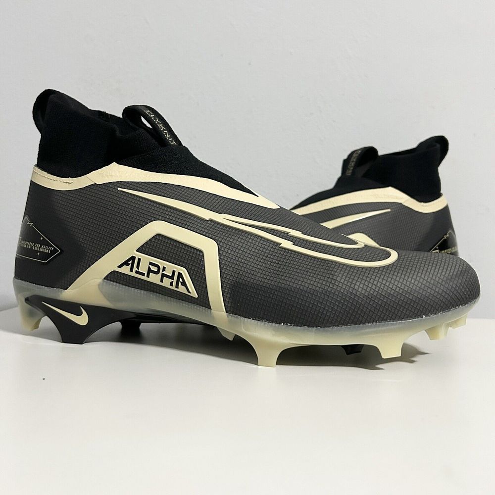 Nike Alpha Menace Elite 3 “Black Tan” Men’s Size 11.5-12 Football Cleats